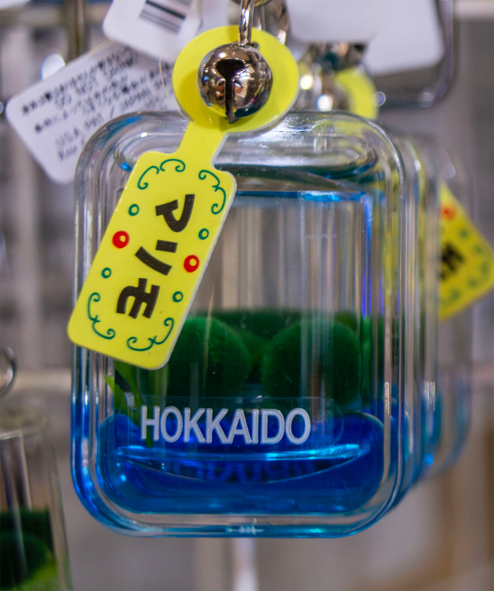 marimo Keychain: Limited Edition Hokkaido “Floaty Marimo” Keychain – Imported