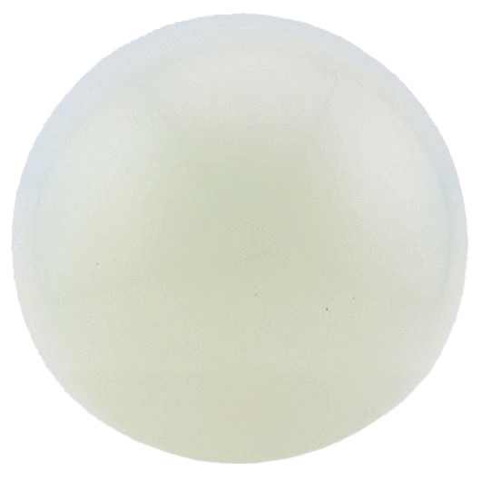 Opalite sphere with translucent and milky colors, resembling moonlight.